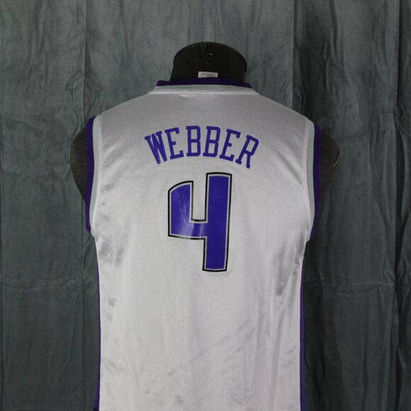 Sacramento Kings Jersey (Retro) - Chris Webber 4 by Reebok - Youth Large - Picture 5 of 10